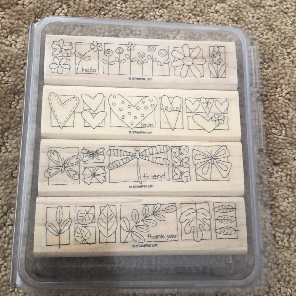 stampin up “a little bit of happiness” stamps